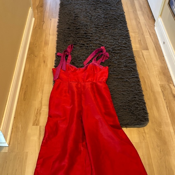 Anthropologie Hutch Red and Pink Jumpsuit - Picture 4 of 8